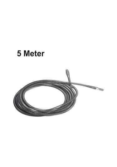 Wealthglow 5 Metre Elektrikli Matkap Drenaj Tarama Yaylı Lavabo Borusu Kanalizasyon Uçlar Yok Fzp8zh