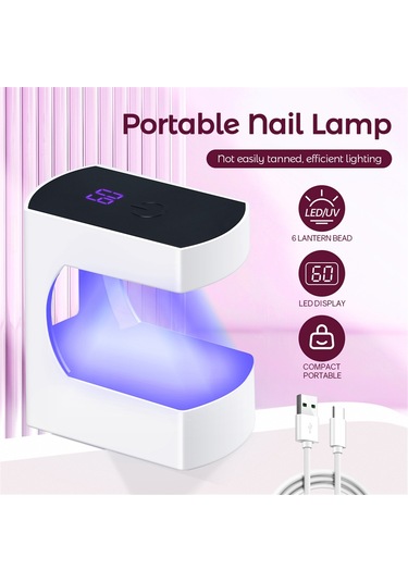 Xurunkeji Mini Uv Led Tırnak Lambası Usb Taşınabilir Tırnak Lambası Mini Taşınabilir Tırnak Lambası Mini Tırnak Lambası Tırnak Sanatı Kendin Yap İçin Uygun