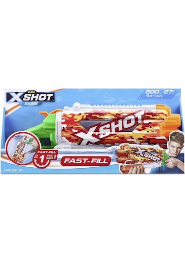 X-shot Su Tabancası - Hızlı Doldurma Fonksiyonlu - Turuncu