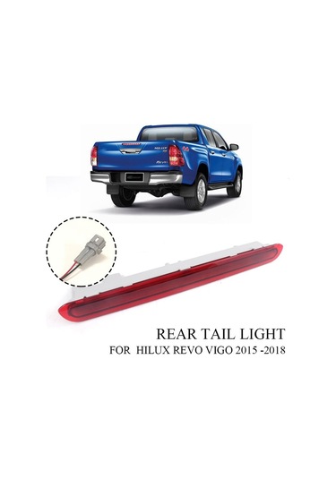 Yaozixa Toyota Hilux Revo 2015-2017 Arka Üçüncü Fren Lambası Ledli Gri Plastik 12v Durdurma Işığı 81570-0k100