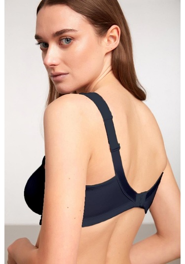Kom Serena Telsiz Balensiz Toparlayıcı Sütyen Lacivert 001