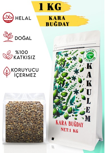 Kakulem Sertifikalı Kara Buğday Tavuk Güvercin Kuş Yemi 1 Kg