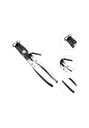 Pazly Suntek Saplı Pense Kelepçesi Kaymaz Hortum Gümüş-rengi Zb