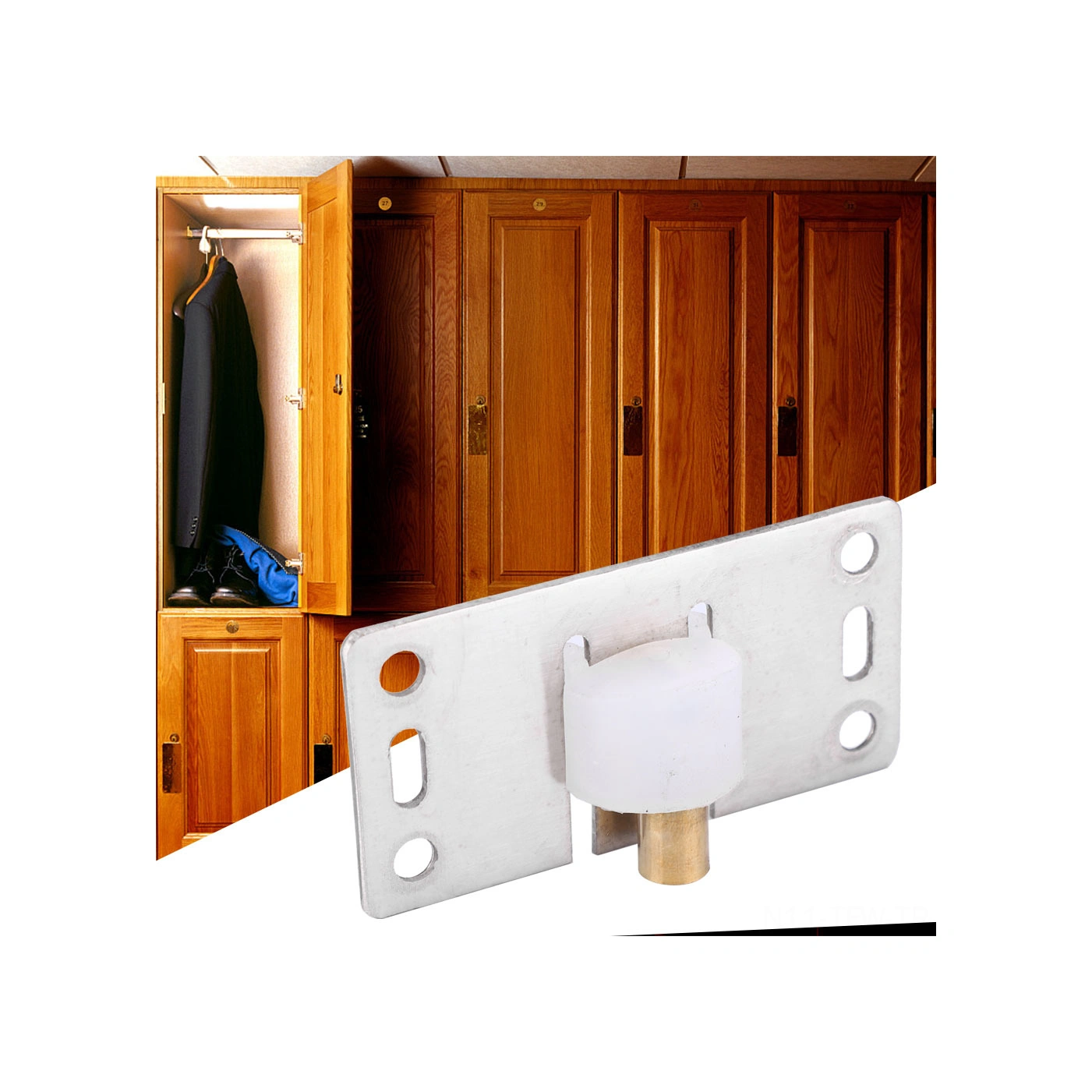 Tenfowee Stainless Steel Kaydırma Kapı Rulmanı 75x38mm, Bakır Tekerlekli, Nilon Dempingli Fren, 2 Adet, Yüksek Dayanıklı Ve Sesiz Diğer