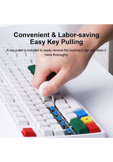 Gery Klavye Temizleme Fırçası, Yumuşak, 5'i 1 Arada Çok İşlevli, Zqkla