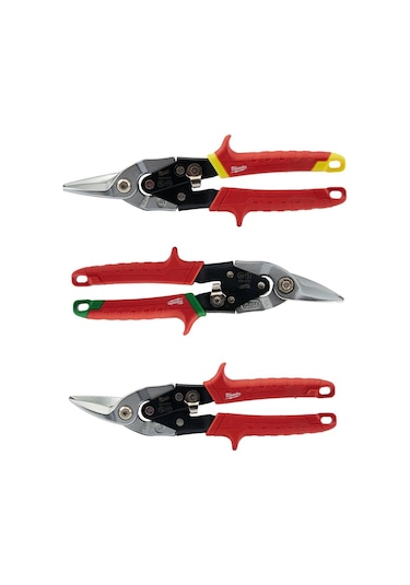 Milwaukee Kaportacı Makası Seti 3 Parça Sağ-Sol-Düz 260 Mm - T48224533