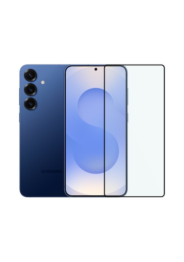 Safeus Tam Kaplayan Parmak İzi Bırakmayan Safir Ekran Koruyucu Cam , Samsung S25 İle Uyumlu