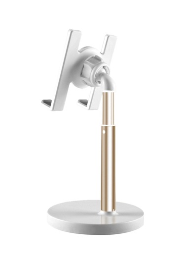 Xiyyadms Alüminyum Allüvyum Ve Abs Akıllı Telefon/tablet Tutucu, 360 Derece Döner, Yükseklik Ayarlanabilir, Silika Jel Kayma Engeli, Şarj Kablosu Uyumu, Altın Renkli Masaüstü/yatak Odası Stantı Xiyyadms Alüminyum Allüvyum Ve Abs Akıllı Telefon/tablet Tutucu, 360 Derece Döner, Yükseklik Ayarlanabilir, Silika Jel Kayma Engeli, Şarj Kablosu Uyumu, Altın Renkli Masaüstü/yatak Odası Stantı