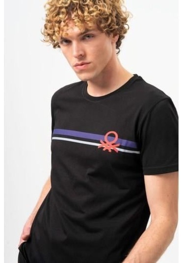 Benetton T-shırt-kırık Beyaz Kırık Beyaz