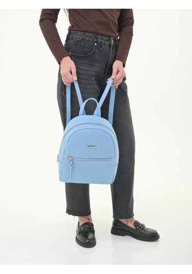 Daniele Patrici Şehir A5 Deri Sırt Çantası 210533438 Açık Mavi