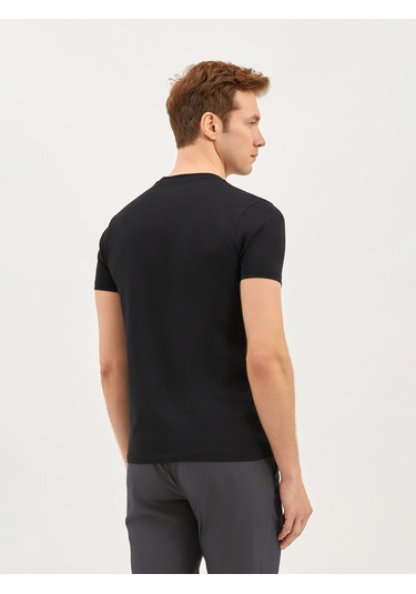 Karaca Erkek Modern Fıt Tişört-siyah 11.25s.06.623 Siyah