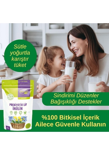 Parmor İnülin Prebiyotik Lif - Hindibağ 1 Kg Ambalaj Inulın