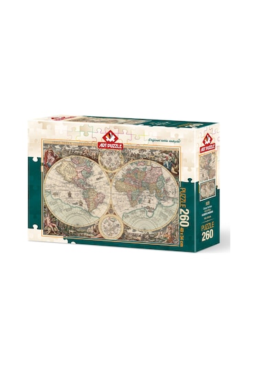 Art Puzzle Dünya Haritası  260 Parça Puzzle