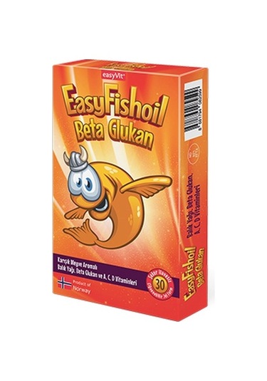 Easyvit Easyfishoil Beta Glukan Çiğnenebilir 30 Tablet Jel Form