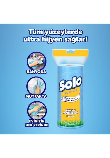 Solo Hijyenik Temizlik Bezi 6'lı