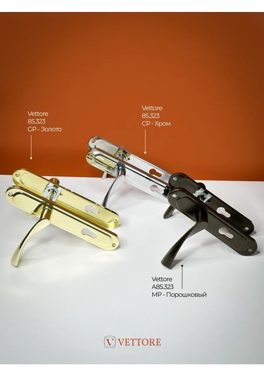 Vettore Altın Plakalı Kapı Kolu 218470057