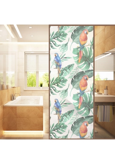 Suntek Tropikal Stil Lekeli Cam Filmi Gizlilik Buzlu Etiket 3.