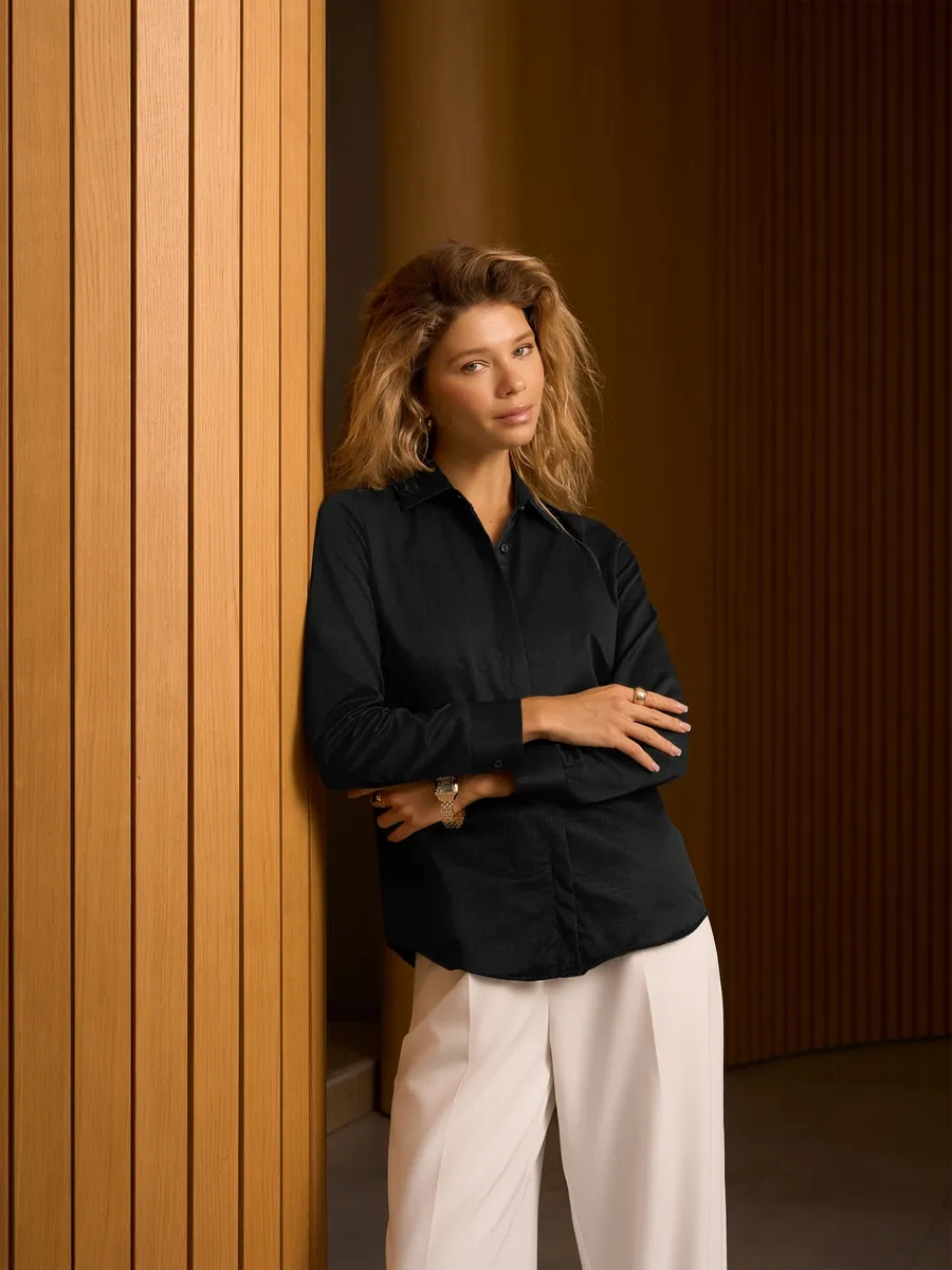 Avron Klasik Takım Elbise Gömlek 273191594 Siyah