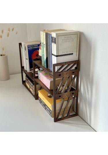 Mk30-masaüstü Kayar Kitaplık Ceviz