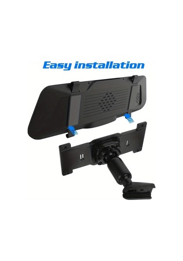 Dashanshop Siyah Araç İç Dikiz Aynası Braketi - Aletsiz Montaj Dvr Kameraya Uyumlu