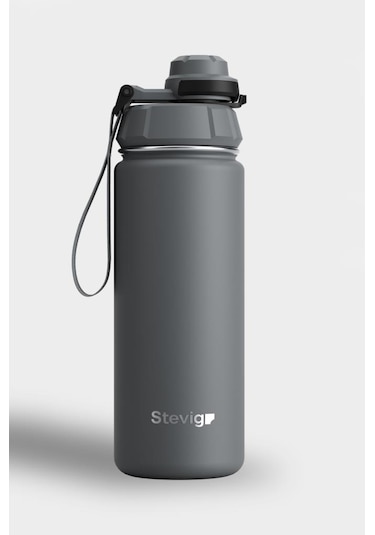 Stevig 1 Hand Leak-proof Sızdırmaz Çelik Termos 500 Ml Grey St-209
