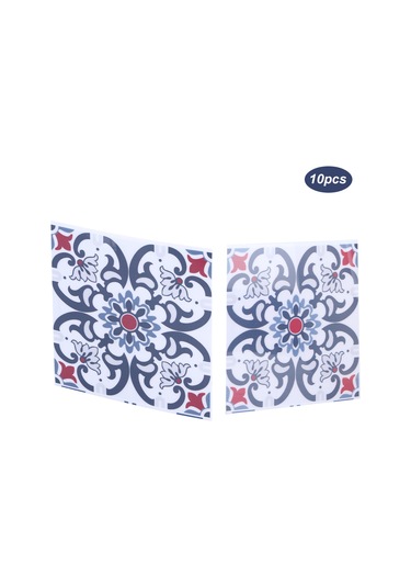 Shineyee 10 Adet 10x10cm Pvc Mutfak Banyo Zemin Duvar Sticker - Suya Dayanıklı, Yağa Dayanıklı, Kayganlık Engellici Dekoratif Duvar Yapıştırıcı Diğer