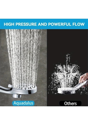 Fastbuy Challenger Desenli 10 Ayarlı Yüksek Basınçlı Duş Başlığı, Spa Masaj Ve Yağmur Modu