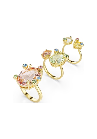 5705811 Swarovski Yüzük Gema:rıng Set Of 3 Mul/gos 60 Metalik