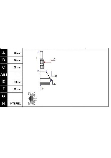 ECOFIX KRL1613ECF Aks Kafası Astra H 1,71,9 Cdtı 04- Dıs