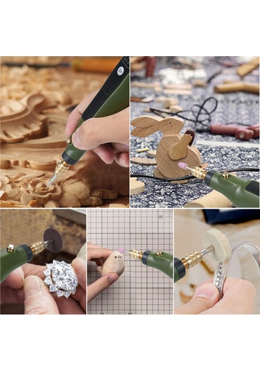 Suofeng 5 Hızlı Mini Döner Alet Seti, 34 Parça Aksesuarlı Çok Amaçlı Gravür Ve Parlatma Aleti, Dıy El İşleri İçin