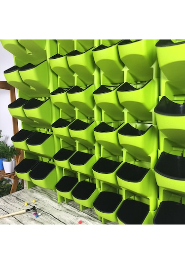 Pp Ekici Saksı Duvar Asma Bahçe Asılı İstiflenebilir Bahçe Malzemeleri Yeşil