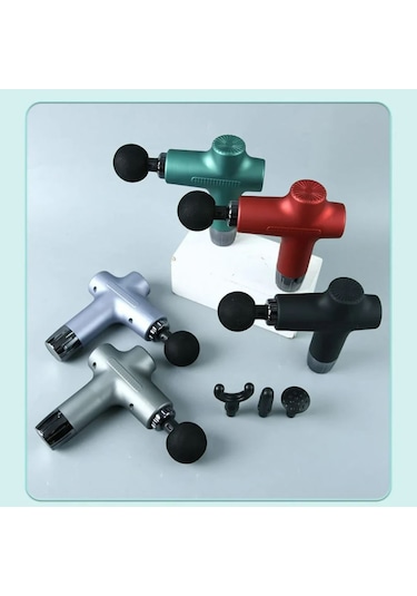 Realx Şarjlı Dijital Sıcak - Soğuk Kompress Özellikli Masaj Tabancası 3 Gri