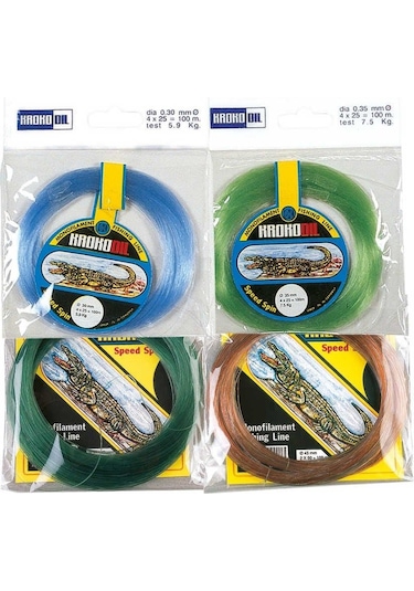 Krokodil Paket Misina Renklı - 0.20mm - 100mt - 3.1kg