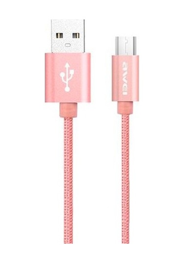 Awei Micro Usb Hızlı Şarj Ve Usb Kablo Metal Örgü 1Mt Cl-30 Roseg (275864164)