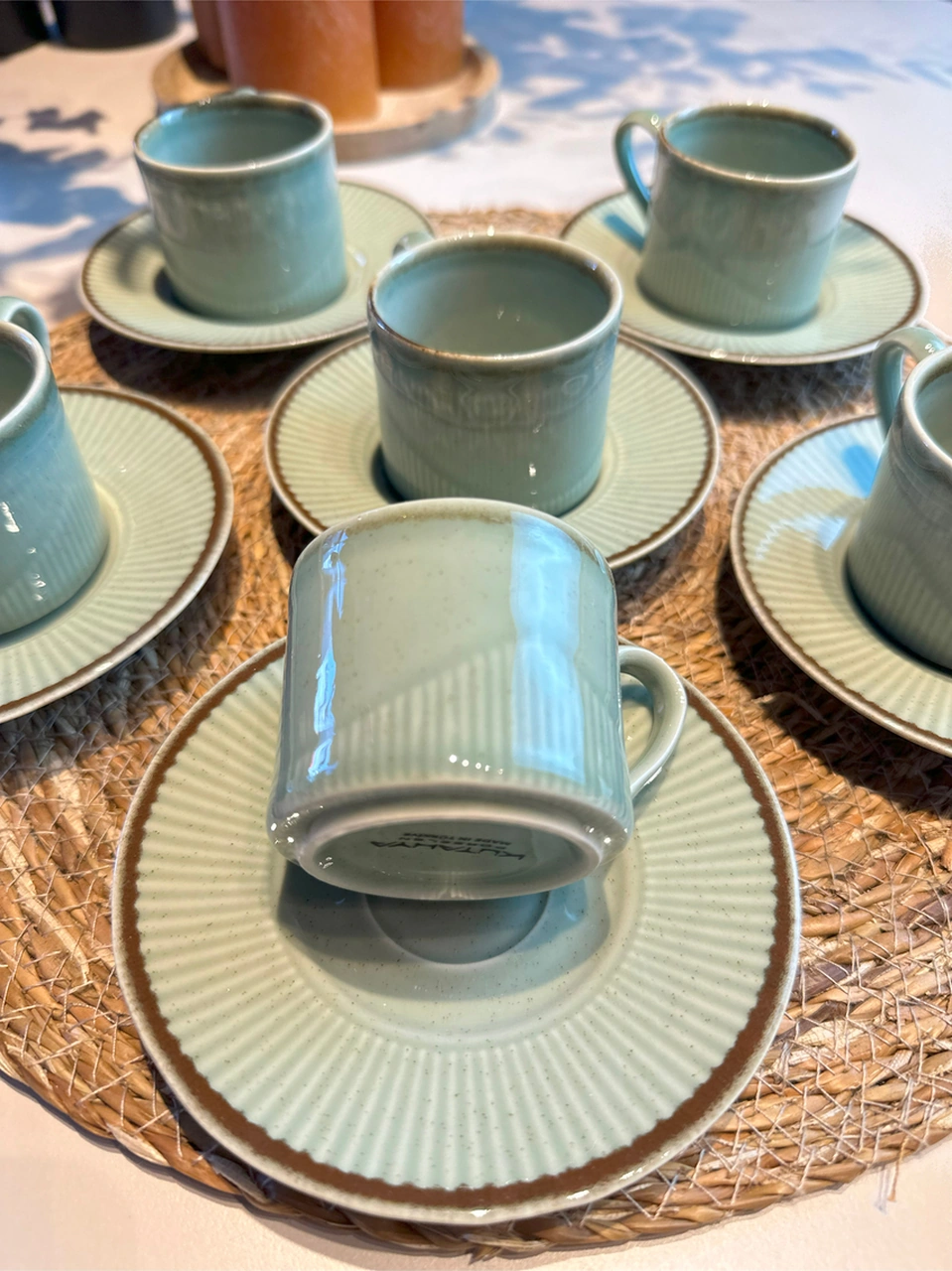 Kütahya Adl12kt730p03 Adler Yeşil Kahve Fincanı Yeşil