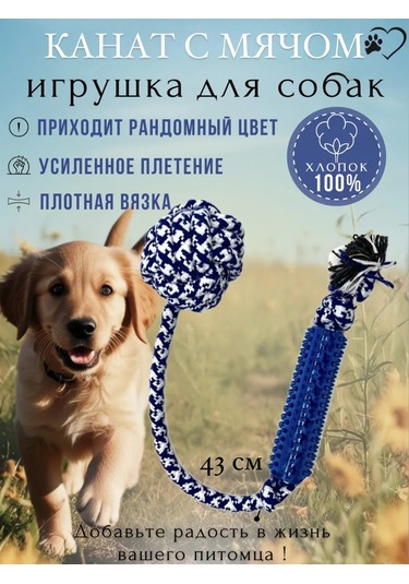 Best Price 34 Köpekler İçin İp Oyuncak Top İle 318203254