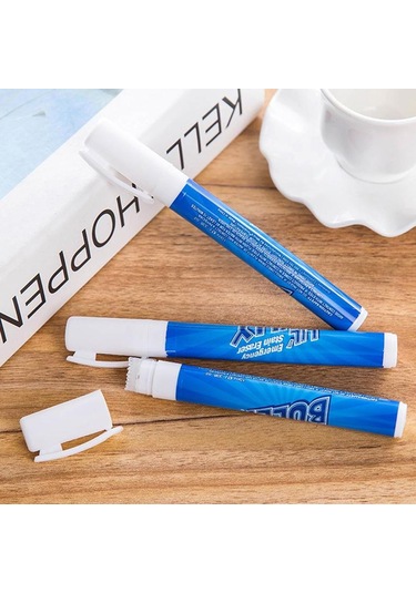 Maiyame 3'lü Taşınabilir Giyim Lekesi Temizleme Kalemi Seti - Yeni Lekeler İçin Hızlı应急 Temizleme Beyaz