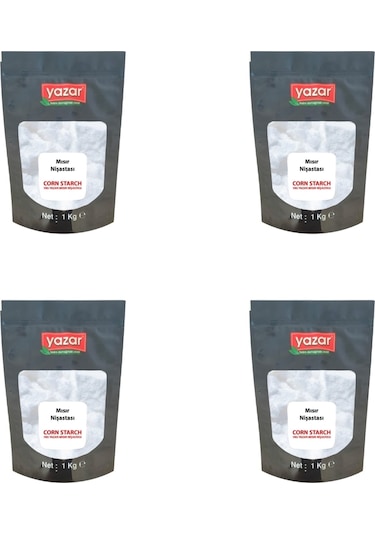 1 Kg X 4 Paket Yazar Buğday Nişastası