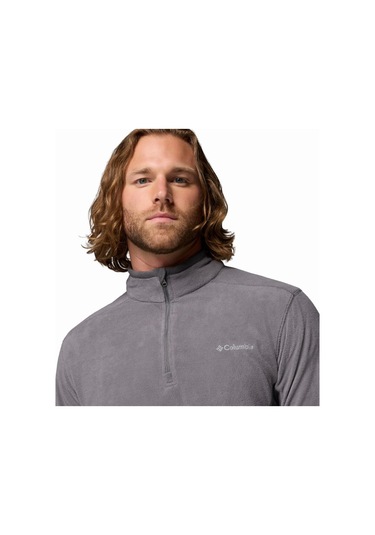 Columbia Klamath Range Iı Half Zip Erkek Polar Em6503 Gri Açık