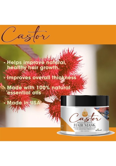 Difeel Essentials Castor Yavaş Uzayan Saçlara Özel Saç Maskesi 28