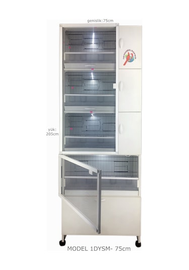 İstanbul Kafes Model 1Dys Pvc Kuş Dolabı