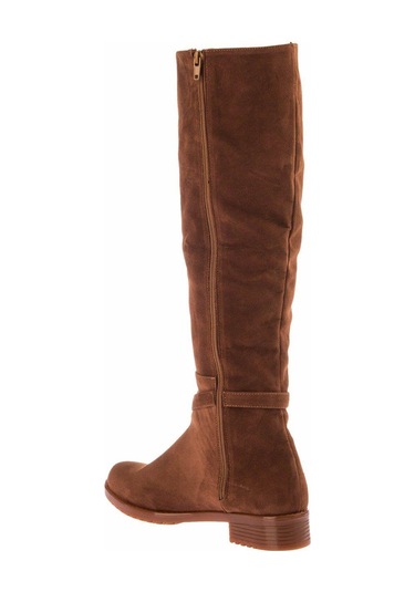 Fox Shoes E726203402 Taba/altın Süet Alçak Topuklu Kadın Çizme Taba/altın-süet