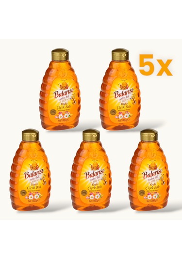 Balarısı Pratik Kapak Çiçek Balı 5 x 1 KG