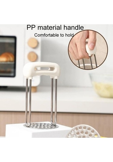 Dancemonkey Cbtx Paslanmaz Çelik Patates Püresi Ezici Ev Ek Pres Patates Sıkma Makinası Sarı Sarı