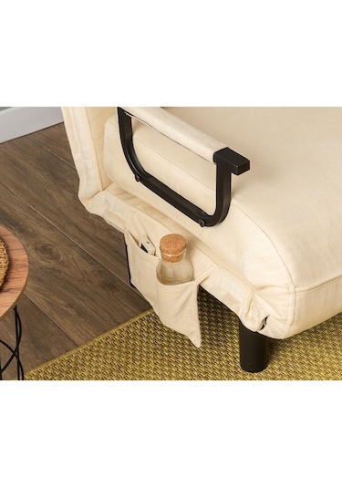 Pafu Sento Tekli Katlanır Yataklı Koltuk - Soho Krem Krem