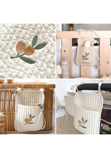 Suntek Bebek Bezi Çantası Asılı Saklama Zeytin-büyük Bej