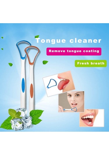 10 Pcs Dil Kaplama Temizleme Kazıyıcı Ağız Kokusunu Gidermek İçin Dil Fırçası Rastgele Renk Teslimatı