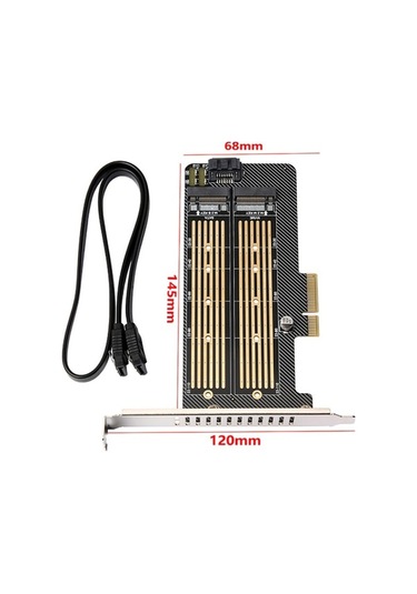 Pazly Pcı-e X4 M.2 Nvme&ngff Adaptör Kartı - Ssd Dönüştürücü - Nvme Sata Protokolleri Destekli - X4/x8/x16 Uyumlu