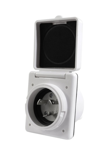 Suntek Su Geçirmez Kapaklı 30a Flanşlı Güç Girişi Giriş