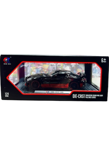 1:24 Metal Model Koleksiyon Araba Mercedes Amg Siyah 21 Cm Cz121b